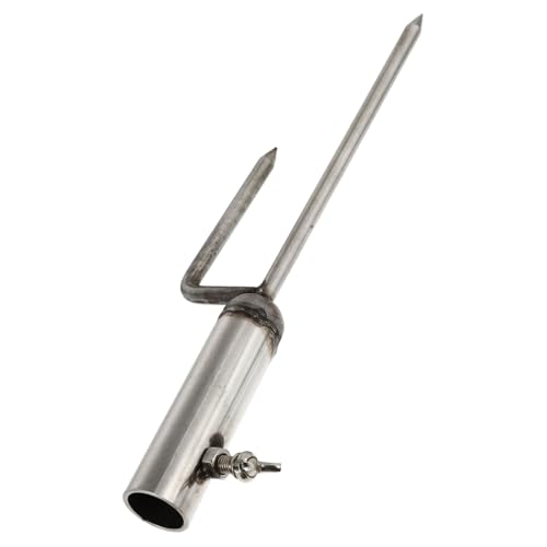 NUOBESTY Edelstahl Sonnenschirm Bodenanker Schirmständer Sandanker Robuster Parasol Fixierhalter für Terrasse Balkon Garten Outdoor Installieren und Stabil