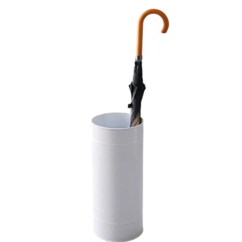SAGELSHN Schirmständer Vintage Regenschirmständer Home Commercial Doorway Zylindrischer Regenschirm-Speicher-Eime r Regenschirmständer(White )