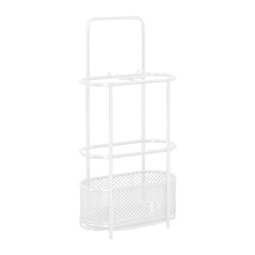 Qianly Regenschirmhalter-Rack-Au fbewahrungsbehälter Freistehender Stockhalter Praktischer Regenschirm-Abtropfständ er Regenschirm-Organizer für den Eingang , Weiß