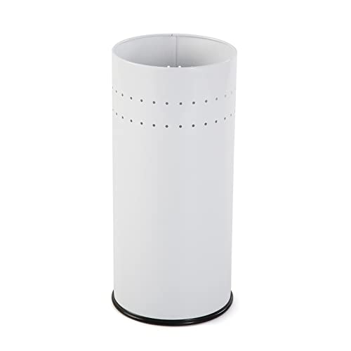 Versa Malena Schirmständer für Eingang, Raum oder Halle, moderner Schirmhalter, Maßnahmen (H x L x B) 50 x 23 x 23 cm, Metall, Farbe: Weiß