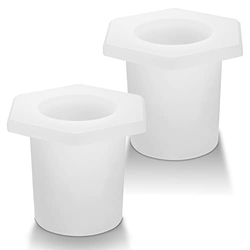 SAVITA 2 Stück Terrassentisch Sonnenschirm Lochringe, Konisch Keilförmig Schirmlochring Rutschfest Silikon Sonnenschirm Zubehör für 5-6,35cm Terrassentisch-Löcher, 3,8cm Poolschirm-Adapter (Weiß) SAVITA 2 Stück Terrassentisch Sonnenschirm Lochringe, Konisch Keilförmig Schirmlochring Rutschfest Silikon Sonnenschirm Zubehör für 5-6,35cm Terrassentisch-Löcher, 3,8cm Poolschirm-Adapter (Weiß)