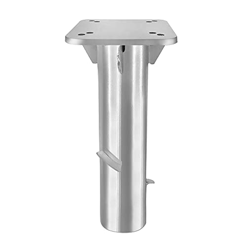 Froadp Universal Bodenplatte, Metall Sonnenschirmständer für Sonnenschirm, Bodenanker, Silber (1 stück)