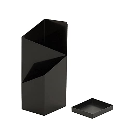 bingomiynhg Schirmständer zur Schirmaufbewahrung, Geometrie, Stabiler, eleganter Schirmständer, Schirmhalter für den Eingangsbereich, Organizer, abnehmbare Tropfschale, 25 x 20 x 60 cm/Weiß