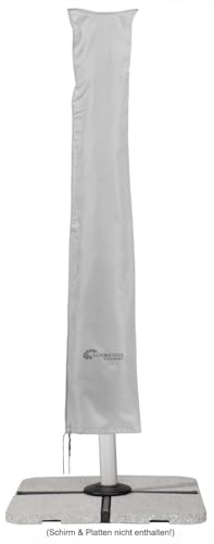 Schneider Schutzhülle für Ampelschirme bis 400 cm Ø und 300 x 300 cm, 813-40, silbergrau, 240 x 57 cm, 0.4 kg, Silber