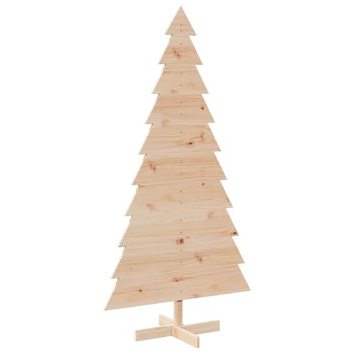 wenjingqi-858195 Weihnachtsbaum aus massivem Kiefernholz, 180 cm