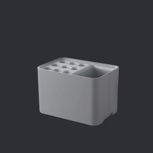 Quadratischer Regenschirmständer mit Abtropfschale – Stilvoller Regenschirmhalter für drinnen und draußen, für Zuhause und Büro, elegante schwarz-weiße Gehstock-Aufbewahrungslö sung