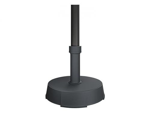 Mirjan24 Sonnenschirmständer Guniptis, Schirmständer Rund aus Polypropylen mit Beton gefüllt für Maststärke 21-54 mm Ø, Gewicht ca. 20 kg (Anthrazit)