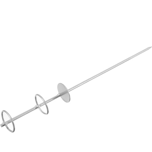 jojofuny Vielseitiger Metall Sonnenschirmständer mit Sandanker Outdoor Regenschirmhalter Windfester Terrassenschirmspieß Kompakter und Leichter Bodenanker