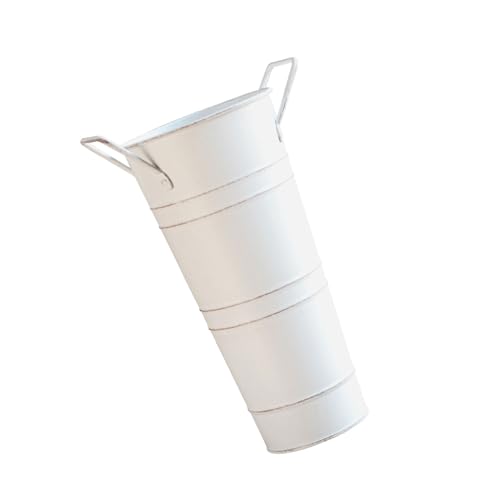 NYCEMAKEUP Metall-Regenschirmstände r mit Griff, Vintage-Regenschirm-Eimer , dekorative Vase, Blumeneimer, Aufbewahrungsregal für Zuhause, Wohnzimmer, Regenschirm-Aufbewahrungs eimer