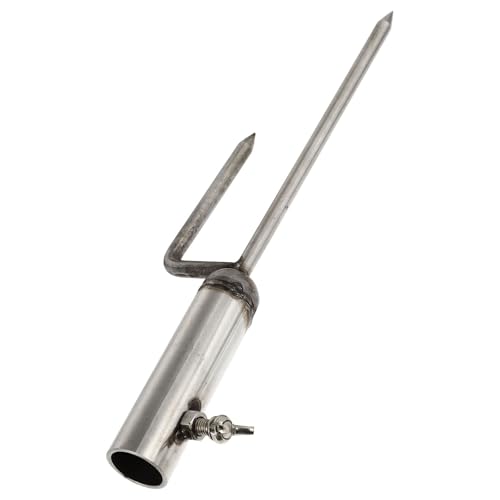 HOMSFOU Sonnenschirmanker Edelstahl Schirmbefestigungshalter für Angler Garten Camping Strand Tragbarer Outdoor Schirmständer