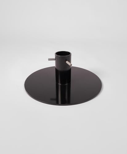 Kawentsmann Weihnachtsbaumständer Wassertank aus Metall   Christbaumständer   Tannenbaumständer aus Stahl pulverbeschichtet   Outdoor & Indoor   Kreis (Grafitschwarz RAL 9011, 55 cm ?)
