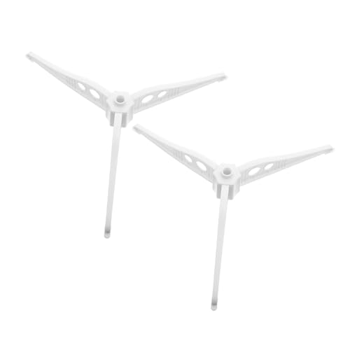 ULTECHNOVO 2 Stück Weihnachtsbaumständer Weiß Abnehmbarer Plastikhalter für Künstliche Weihnachtsbäume mit Stangendurchmesser Stabiler Fake Tree Base für Innen und Außen Dekoration