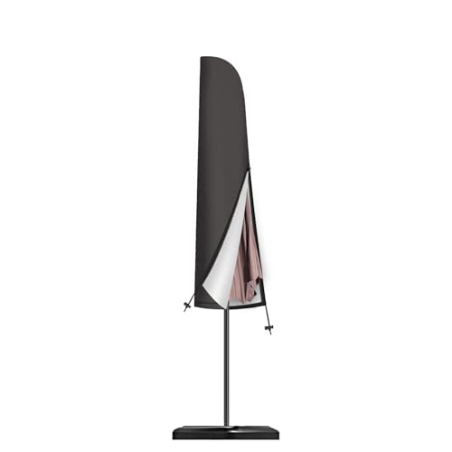 Seydrey Sonnenschirm Schutzhülle Ampelschirm Schutzhülle für 2m-4m,Abdeckung 420D Schutzhülle Sonnenschirm hülle mit Stab für Ø 200 cm Ø 300cm Ø400 cm (140 * 27/25.5)