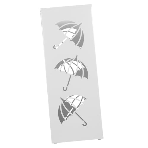 Gatuida Robuster Regenschirmständer aus Stabilem mit Großem Fassungsvermögen Vielseitiger Aufbewahrung für Regenschirme Gehstöcke und für Eingangsbereich und Flur Weißer Metallbehälter Gatuida Robuster Regenschirmständer aus Stabilem mit Großem Fassungsvermögen Vielseitiger Aufbewahrung für Regenschirme Gehstöcke und für Eingangsbereich und Flur Weißer Metallbehälter