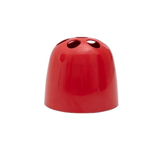 QYMYOZ Schirmständer, nordischer Aufbewahrungshalter, Ständer, Schirmfass, ABS-Kunststoff, rund, Space Age Vintage, für Wohnzimmer, Zuhause, Eingangsbereich, Büro, Hotel (rot)