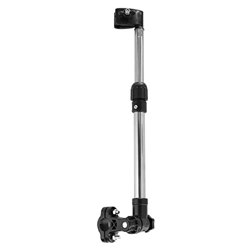 Verstellbarer MBC-Schirmständer aus Edelstahl für Fahrrad und Kinderwagen, Einfache Installation, 360°-Richtung, 2–2,5 cm Lenker