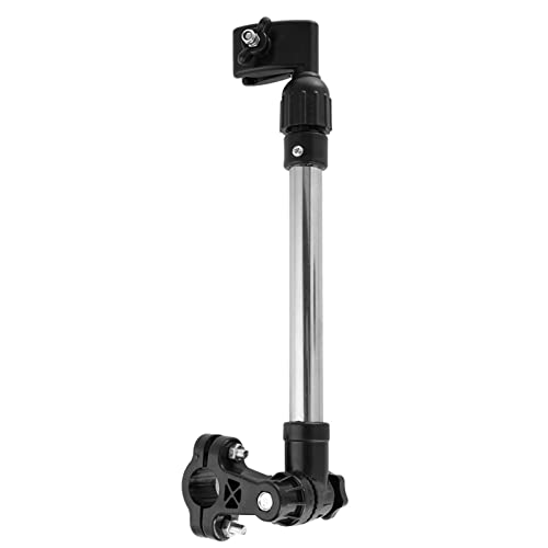 Jwthee Schirmständer, einziehbarer Schirmhalter aus Edelstahl für Kinderwagen, Stuhl, Schirmstangenhalter, verstellbar um 360 °, Outdoor-Fahrradschirm-St tzstangenhalter
