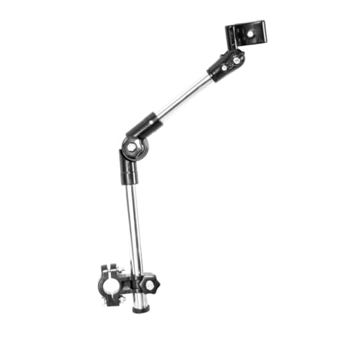 Toddmomy Verstellbarer Sonnenschirmhalter für Metall UV Schutz und Regenfest Freihändig Montierbarer Sonnenschirmständer Kompatibel mit Rollatoren Schwarz