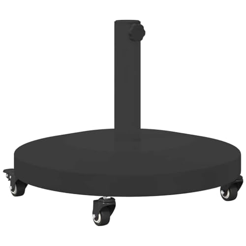SKM Schirmständer für draußen Schwarz 48 x 48 x 32.5 cm,Heim & Garten,Rasen & Garten,Garten & Balkon,Zubehör für Sonnenschirme & Sonnenschutze,Sonnenschir mständer,Schwarz,26.3 kg,42010015