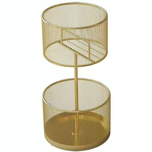 Vintage-Schirmständer aus Metall, einzigartiges rostfreies und kompaktes Design für Zuhause, Eingangsbereich, Flur, Büro und Hotel, stilvolle Aufbewahrungslösung für Regenschirme (Gold, 30 x 55 cm/1