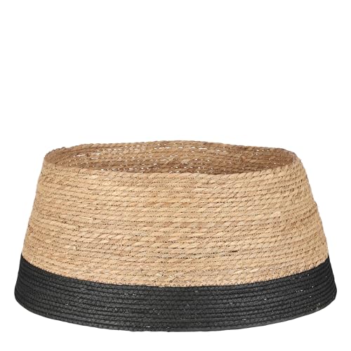 Mica Decorations Weihnachtsbaumdecke - H26 x Ø58 cm - Seegras - Schwarz