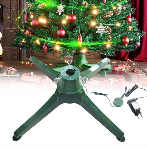 Rotierender Weihnachtsbaumständer for 8,5 Fuß großen künstlichen Weihnachtsbaum, um 360° drehbarer Weihnachtsbaumständer mit Musik, verstellbarer elektrischer künstlicher Weihnachtsbaumhalter(Stan dard