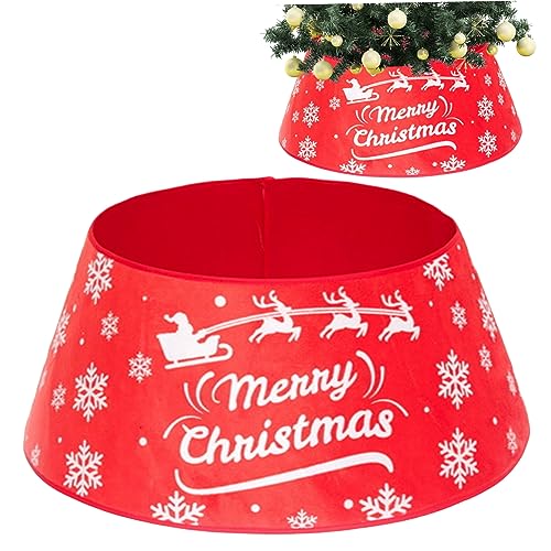 Weihnachtsbaum-Kragen, Glitzer-Baum-Kragen, glänzende Pailletten, Weihnachtsbaum-Rock, Ring, Korb-Abdeckung, Urlaub, Zuhause, Party, Weihnachtsbaum-Dekoration , Ornamente, Rot, 71,1 cm