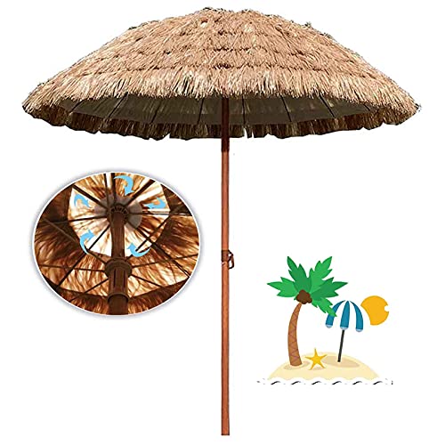 GLETSF Parasol De Jardin 1,8 M En Paille Hawaïenne, Parasol De Jardin, Parasol En Paille, Parasol D'Extérieur Imperméable, Adapté Aux Fonctions De Jardin Et De Parasol De Jardin GLETSF Parasol De Jardin 1,8 M En Paille Hawaïenne, Parasol De Jardin, Parasol En Paille, Parasol D'Extérieur Imperméable, Adapté Aux Fonctions De Jardin Et De Parasol De Jardin