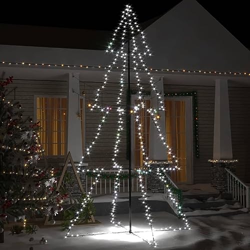 Bussandri Exclusive   Weihnachtsbaum Kegelform 360 LEDs Indoor und Outdoor 143x250 cm