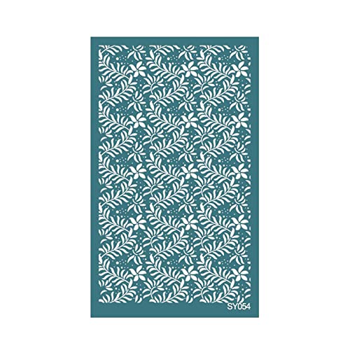 Geometrische Siebdruck-Schablonen für Ton, wiederverwendbar, Siebdruck zum Bedrucken von Ton, Schmuck, Ohrringen, Scrapbooking