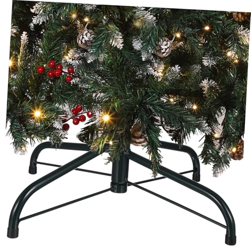 VERDANVERSE Weihnachtsbaumständer Metall Grün Pulverbeschichtet Stabiler Ständer Für Künstlichen Weihnachtsbaum Rohrdurchmesser Praktisch Einfach Zu Bedienen Robust Und Standfest