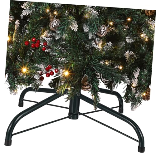 ULTECHNOVO Metall Weihnachtsbaumständer Rohrdurchmesser Stabile Schraubbefestigung Vierbeiniger Tannenbaumhalter für Künstliche Bäume Lackierte Oberfläche rutschfeste Basis Einfach zu