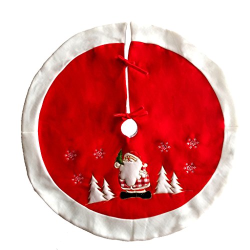 SIMPVALE Weihnachtsbaum Rock Base L Weihnachtsdekoration rot weiß