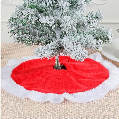 AaaozKjie Mini Weihnachtsbaum Rock 40 cm Weihnachtsbaum Decke Weihnachtsbaum Dekoration Festlichen Christbaumschmuck 2023 Mode Weihnachten Deko Weihnachtsdeko (A, One Size)