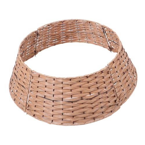 Cabilock Weihnachtsbaumrock-Korb aus Dekorative Weihnachtsbaumrock-Abdeck ung Schlichtes Design für Weihnachtsdeko im Innen und Außenbereich Baumständer-bezug für Künstliche Weihnachtsbäume