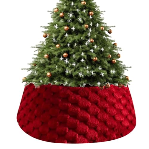 Weihnachtsbaumkragen,Wied erverwendbarer Festlicher Dekorationsring - Weihnachtsbaum Ständerabdeckung Korb Rock Kragen - Für Familie Erwachsene Kinder Party Feiertag Zuhause Innenbereich Außenbereich