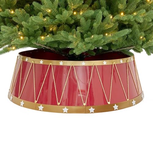 Künstlicher Weihnachtsbaum Kragen,65cm Weihnachtsbaum Kragen Korb Rock Basis | Für Innenbereich Und Außenbereich Wohnzimmer Kamin Terrasse Garten Fotohintergrund