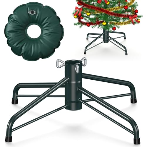 JQTOP Weihnachtsbaumständer für künstliche Bäume, 1,2 - 1,8 m, universeller Metall-Klappfuß für Weihnachtsbäume, passend für Stangen unter 3,5 cm