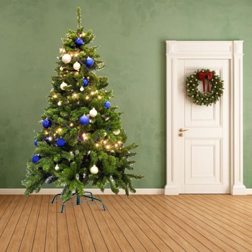 Zusammenklappbarer Weihnachtsbaumständer – Metall-Baumhalterbasis | Robuster Eisenständer für künstliche Weihnachtsbäume | Ersatzhalterung für Haus, Wohnung, Einkaufszentrum, Garten, Montage ohne Werk