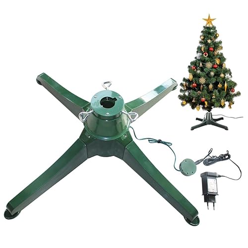 Drehbarer Weihnachtsbaumständer   360 Grad verstellbarer Weihnachtsbaumständer, Heavy Duty künstlicher Weihnachtsbaumständer mit Rollen und verstellbarem Sockel, Metall Weihnachtsbaumhalt