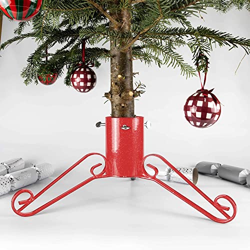 Bosmere G460 Traditionellen Weihnachtsbaumständer 5 Zoll, rot