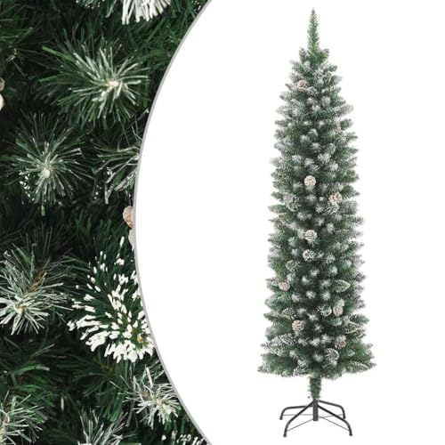 Künstlicher Weihnachtsbaum mit Ständer Schlank 180 cm PVC