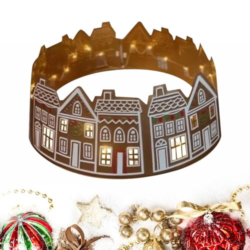 Weihnachtsbaumkragen, Lebkuchenhaus Weihnachtsbaum Rock Kragen, LED Weihnachtsbaum Basis Abdeckung, Wiederverwendbare Weihnac-htsbaum Ring Korb Für Zuhause, Festliche