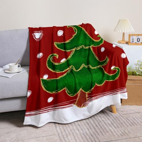 Weihnachtsgeschenke, Weihnachtsbaumdecke, einseitig bedruckt, Flanelldecke, Party-Dekoration, Hängetuch, Größe: 70 x 100 cm