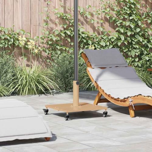 INLIFE Schirmständer für draußen Helles Holz 45 x 45 x 31,5 cm Stahl,Heim & Garten,Rasen & Garten,Garten & Balkon,Zubehör für Sonnenschirme & Sonnenschutze,Sonnenschir mständer,Braun,27.4 KG,42010366