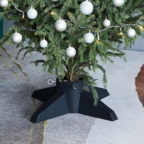 pille gartenwelt Grüner Moderner Weihnachtsbaumständer für Echte Bäume | bis 210 cm Höhe und 105 mm Durchmesser geeignet