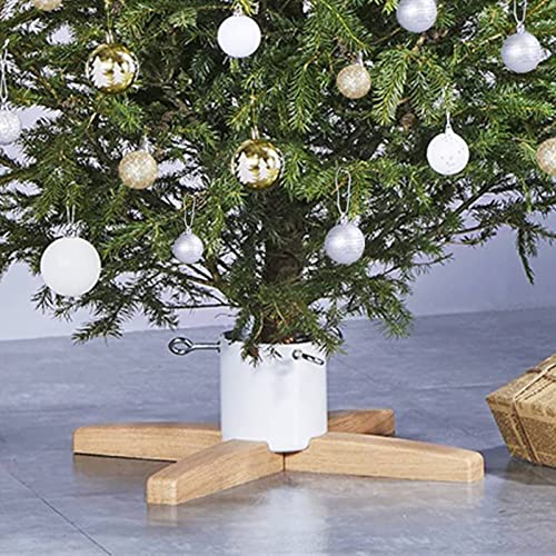 JUNZAI Christbaumständer 55x55x15,5 cm, Weihnachtsbaumständer, Christbaumständer, Tannenbaum Ständer, Weihnachtsbaum Standfuß