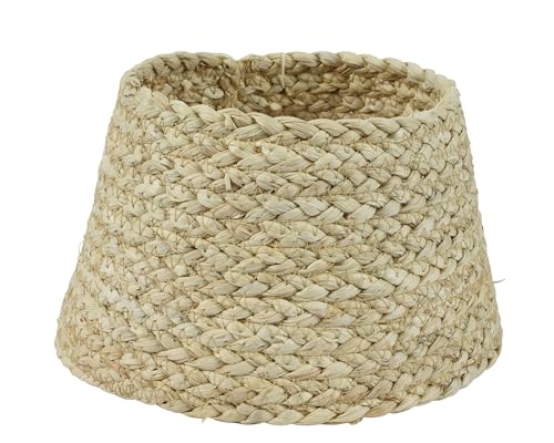 Kaemingk Weihnachtsbaumrock aus Maisblättern 25x15cm - für Bäume bis 60cm - Abdeckung Weihnachtsbaumständer - Christbaumständer Hülle - Tannenbaum Korb - Weihnachtsbaumkragen - Natur Braun