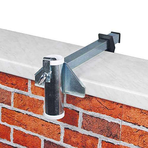 Videx 14204 Sonnenschirmhalter Typ M für Mauerbrüstung verzinkt 3,5 cm Durchmesser