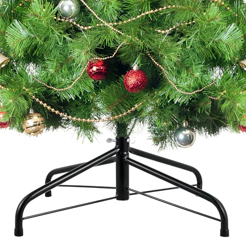Happyyami 45 cm Weihnachtsbaumständer Christbaumständer Halter Faltbares Eisen Weihnachtsbaum Halterung Halter Basis Weihnachtsbaum Basis